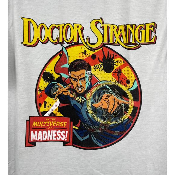 Marvel Doctor Strange Womens Gray Short Sleeve Crew Neck Tshirt NEW XXL - Picture 1 of 8